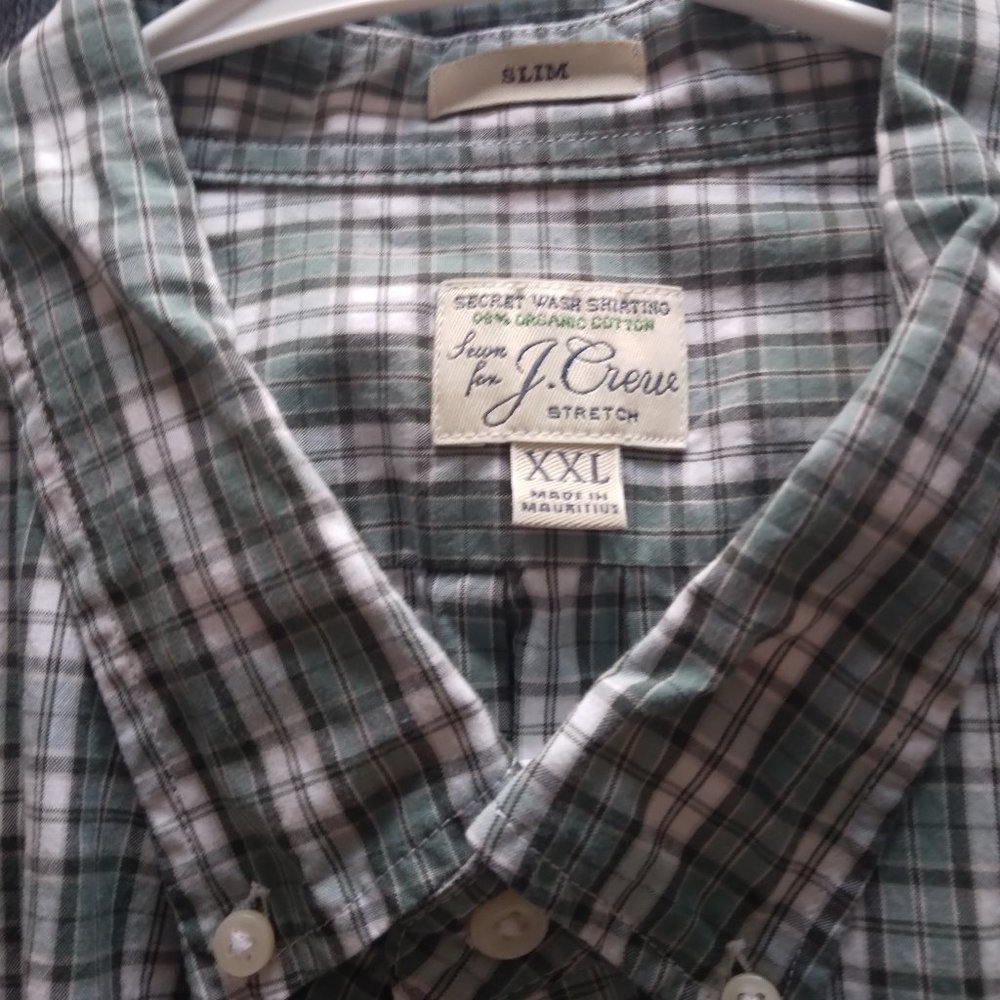 J Crew, Men's, XXL, Slim Fit, LS, Button Down, Shirt